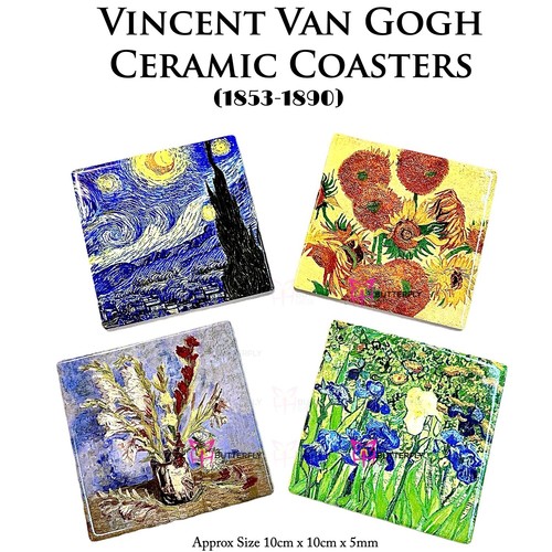 Coasters set ceramic - set, 4