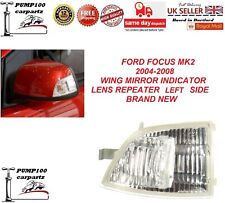 FOR FORD FOCUS MK2 2004-2008 WING MIRROR INDICATOR REPEATER LIGHT LENS LEFT SIDE