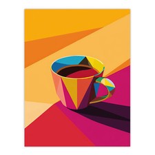 Coffee Tea Cup Colourful