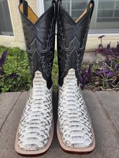 JLS Mens Cowboy Boots Black &