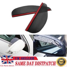 2 PCS Car Rear View Side Mirror Rain Board Eyebrow Guard Carbon Fiber Sun Visor