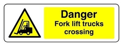 Danger fork lift trucks - fork,