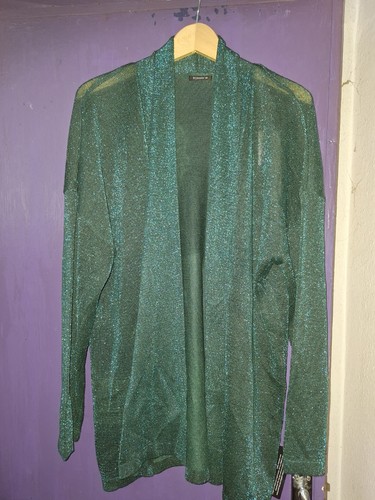 Roman green lurex longline - lurex,
