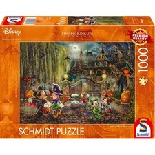 Thomas Kinkade: Disney Mickey & Minnie Halloween Fun Puzzle - 1000 Pieces - New
