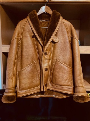 90s vintage shearling mouton - 90s,