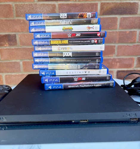 Ps4 slim 500gb black games - ps4,