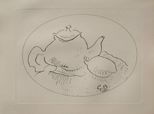 Georges BRAQUE: Still Life with a Teapot, Heliogravure, 1950