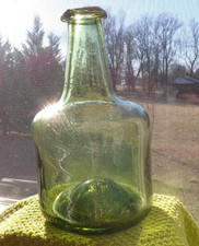 Vintage onion bottle glass