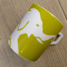 Elephant Design Grand Hotel By Andrew Martin Porcelain Mug 9cm Green