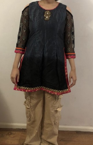 Women black kurta - women’s, kurta/kurti