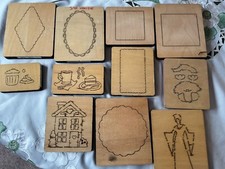 Cross-Keys & Others Wooden Die Cutters Bundle Various Sizes & Designs x 11