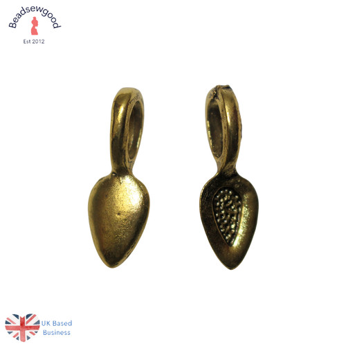 Glue bails pear shape - on,