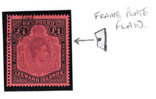 Leeward Is 1938 sg 114 brn purple & blk/ red VFU FRAME PLATE FLAW at rt cat£450