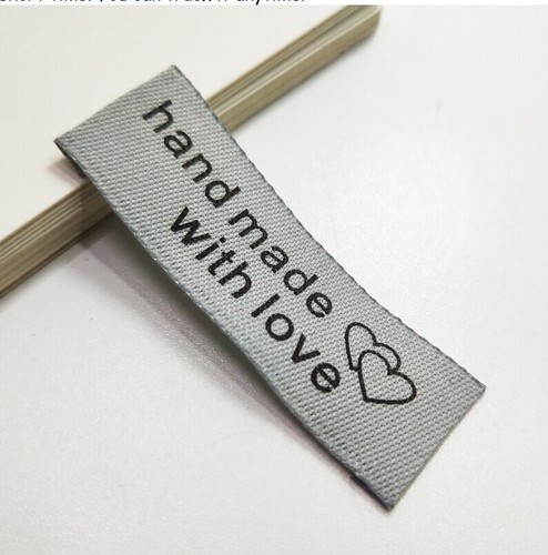 Grey silver fabric - fabric, labels