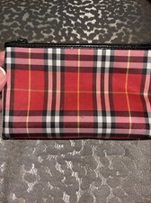 Burberry Small Red Makeup Bag 