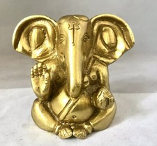 Ganesha Statue Brass Golden