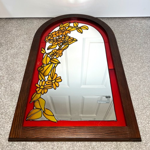 Faux stained glass wall mirror - wall,