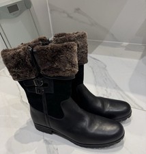 Hotter Fur Trimmed Black