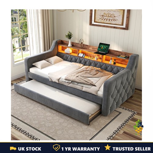 Velvet sofa bed seater - sofa, 2