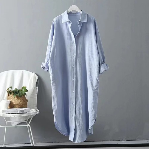 Lady shirt dress - dress, button