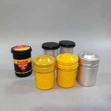 Vintage Film Canisters, 35mm Film Canisters Kodak Etc X 6 35mm