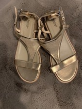 Ladies italian gold sandals