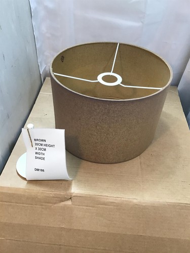 Brown drum lampshade 30cm lamp - lampshade,