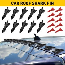 Vortex Generator Diffuser Shark Fin Wing Spoiler Roof Windshield Trim Kits 10X