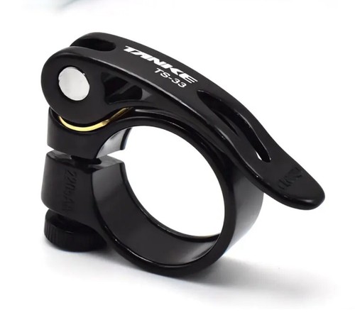 Black bike seat - bike, clamp