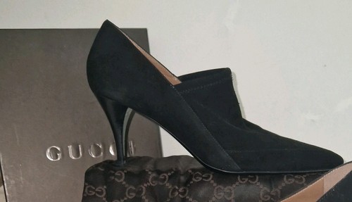 Stunning black suede gucci - stunning,