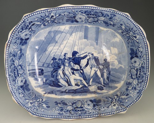 Antique pottery pearlware blue - pearlware,