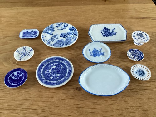 Dolls house plates - plates, and