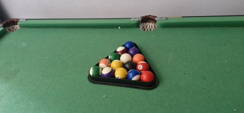 Snooker table with balls - and, 2