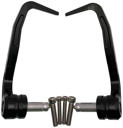 Black brake lever guards for