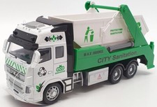 Kandy Toys 20cm Long TY4200 - Recycled Lorry With Skip Pull Back And Go - Green