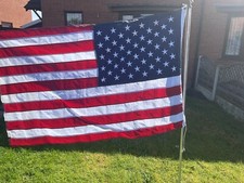 Nylon American Flag With Pole