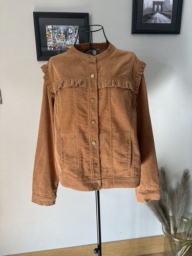 Monsoon tan corduroy ruffle - monsoon,