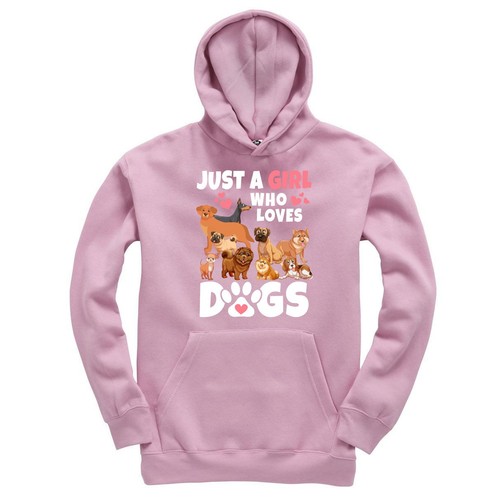 Just girl who - a, dogs