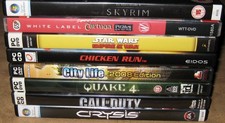 PC Games Bundle 8 x Various Quake 4 Star Wars Skyrim Call Of Duty Crysis
