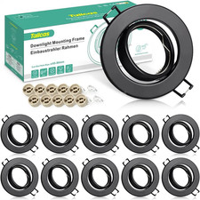 10x Recessed GU10 Swivel