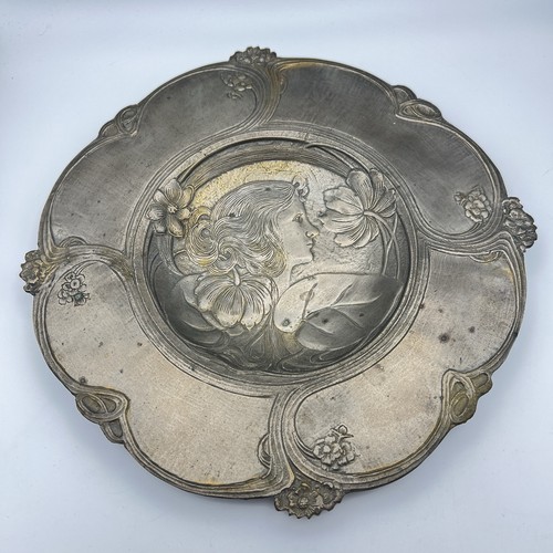 Large art nouveau maiden metal - maiden,