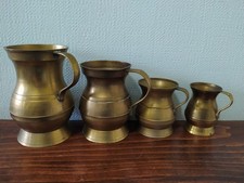 VINTAGE/ANTIQUE set of 4 BRASS