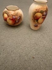 2 Royal Worcester Globular