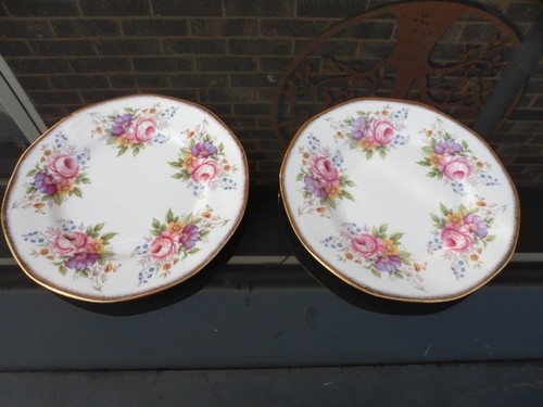 Queens china dessert plates - china, x