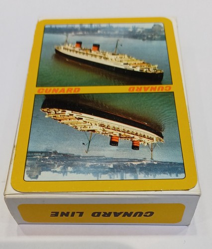 Vintage cunard line playing - line,