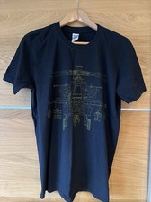 Black L Men’s Apache Helicopter T Shirt Boeing AH-64 Large Army