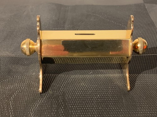Antique church brass alms box - alms,