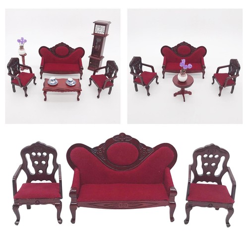 Doll house miniature - doll, furniture
