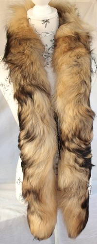 Fur scarf fox boa - scarf,