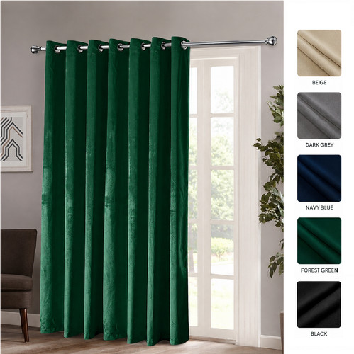 Crushed velvet door curtain - door,